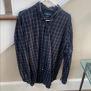 Ralph Lauren Navy Checkered Men's Shirt